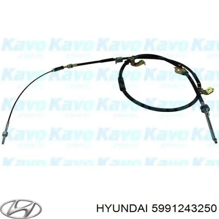 5991243250 Hyundai/Kia трос ручного гальма задній, правий