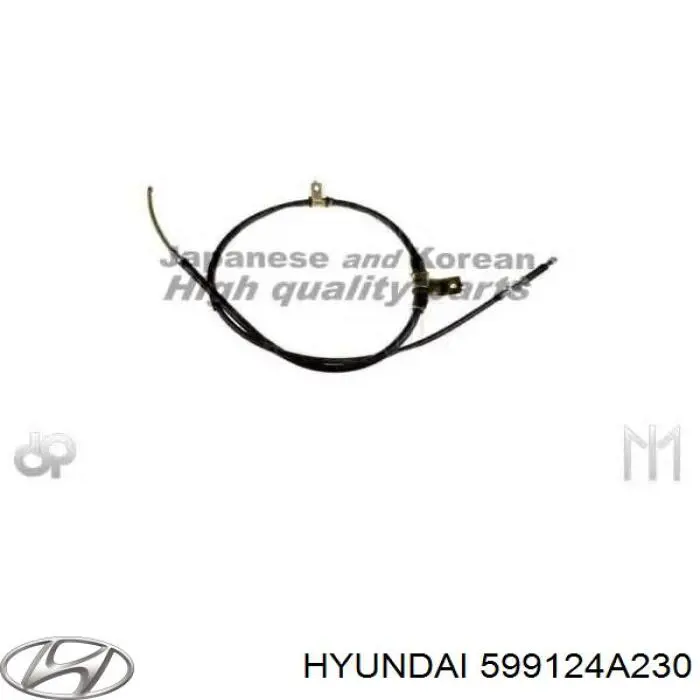 Трос стоянкового гальма задній лівий Hyundai/Kia 599124A230 ціна, від 16.01 USD