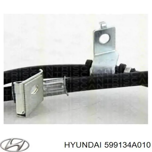 599134A010 Hyundai/Kia трос ручного гальма задній, правий