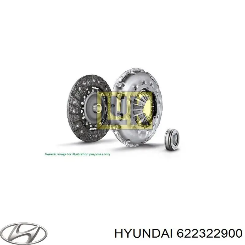 622322900 Hyundai/Kia комплект зчеплення (3 частини)