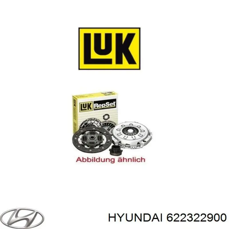 Купити 622322900 Hyundai/Kia Комплект зчеплення (диск, корзина, підшипник)
