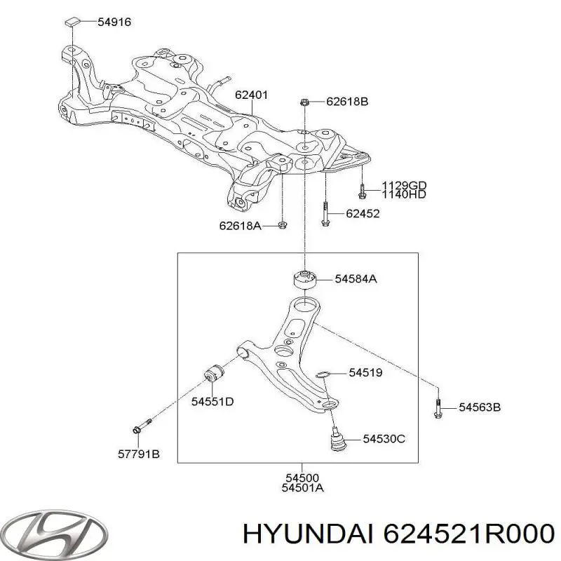  Hyundai/Kia 624521R000 ціна, від 5.64 USD