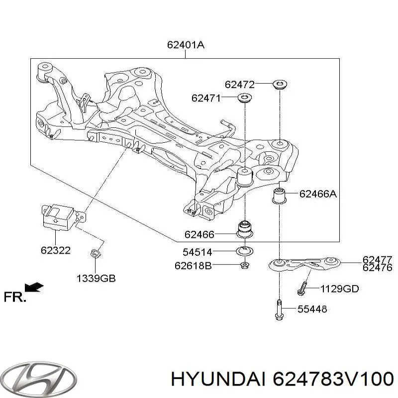  Hyundai/Kia 624783V100 ціна, від 5.22 USD