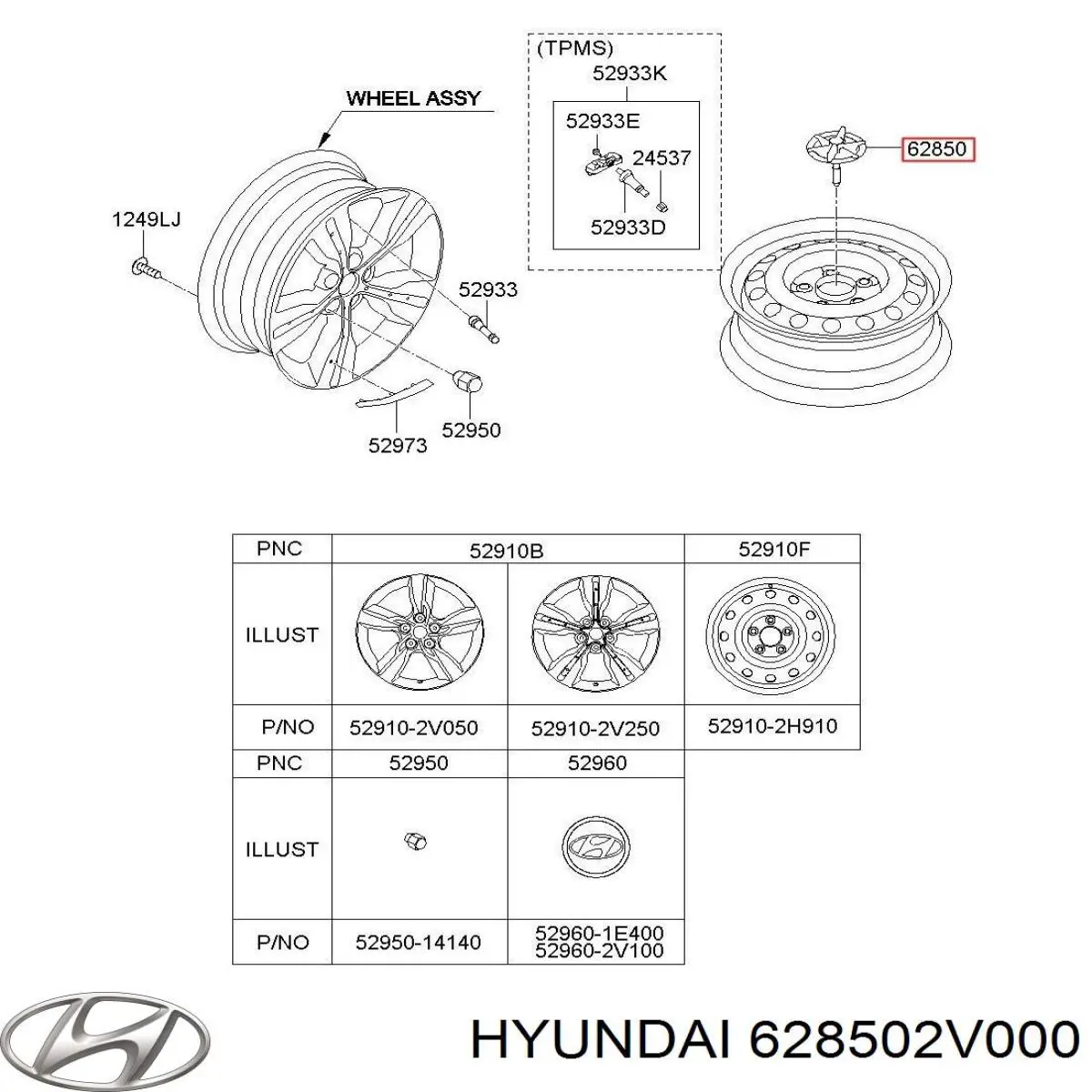 628502V000 Hyundai/Kia 