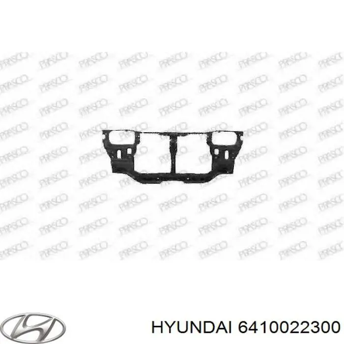 6410022302A Hyundai/Kia супорт радіатора в зборі/монтажна панель кріплення фар