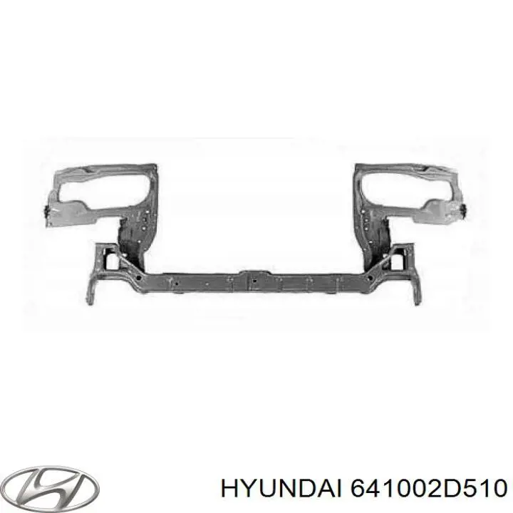 641002D510 Hyundai/Kia супорт радіатора нижній/монтажна панель кріплення фар