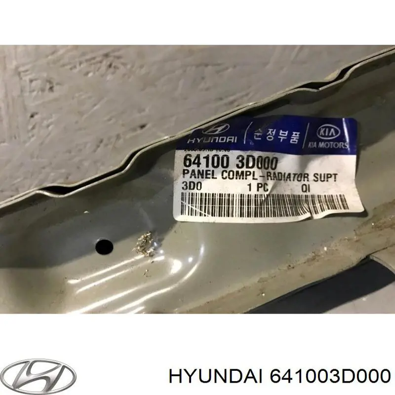 641003D000 Hyundai/Kia супорт радіатора нижній/монтажна панель кріплення фар