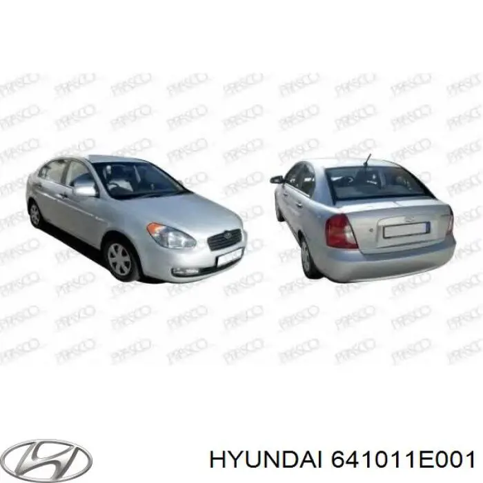 Купити Рамка радіатора Hyundai Accent III MC