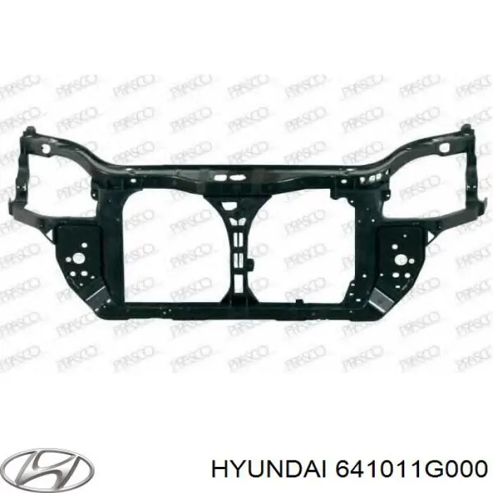 641011G000 Hyundai/Kia супорт радіатора в зборі/монтажна панель кріплення фар