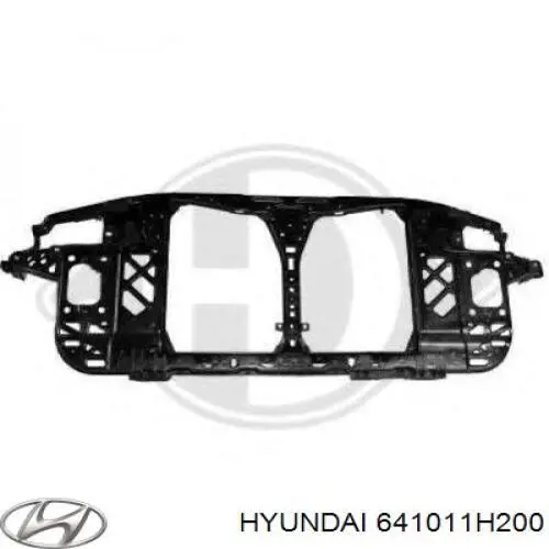 641011H200 Hyundai/Kia супорт радіатора в зборі/монтажна панель кріплення фар