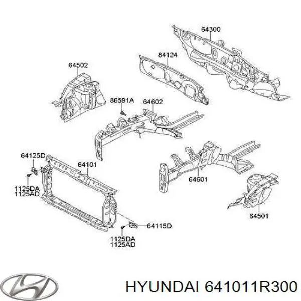 641011R300 Hyundai/Kia Телевізор