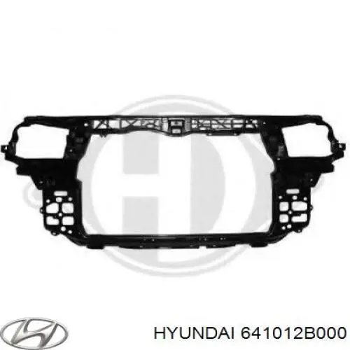 Супорт радіатора в зборі/монтажна панель кріплення фар Hyundai Santa Fe 2 (CM) (Хендай Санта фе)