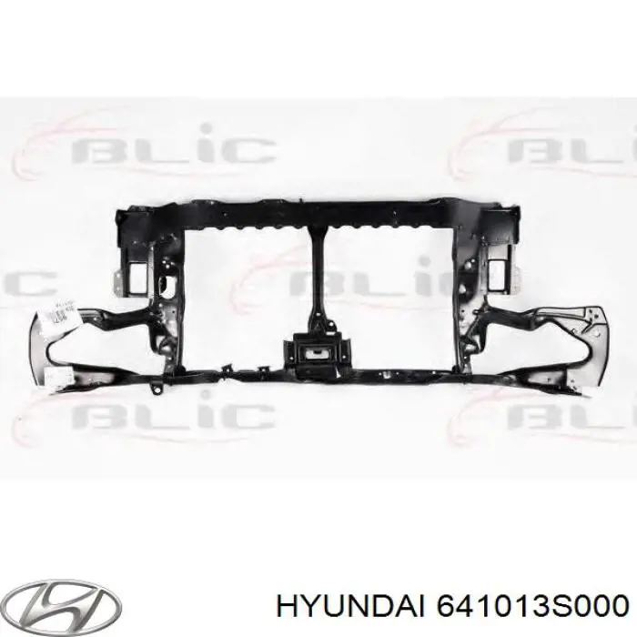 Супорт радіатора в зборі/монтажна панель кріплення фар Hyundai Sonata (NF) (Хендай Соната)