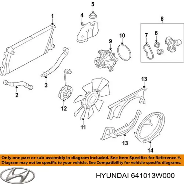 Купити 641013W000 Hyundai/Kia Установча панель передня
