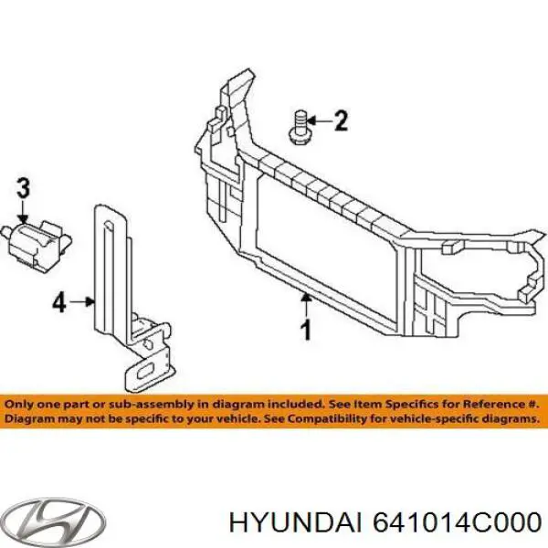 Панель передня Hyundai/Kia 641014C000 ціна, від 161.88 USD