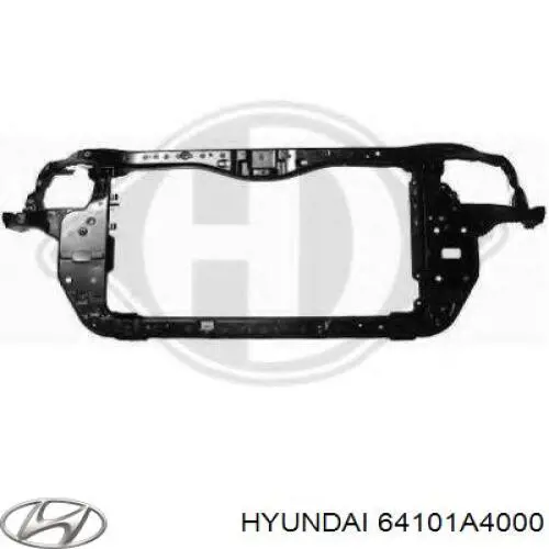 64101A4000 Hyundai/Kia супорт радіатора в зборі/монтажна панель кріплення фар