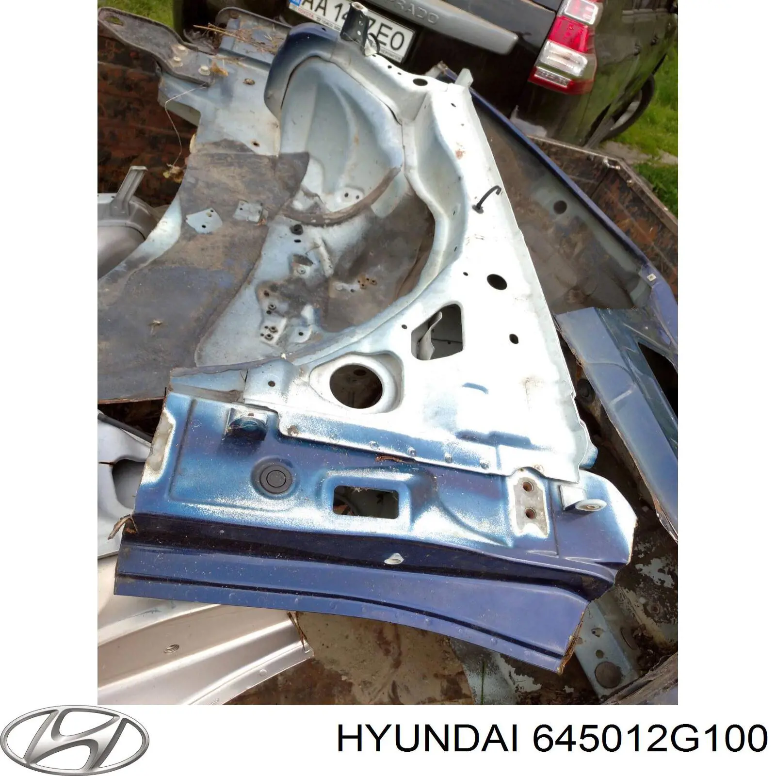 Панель бризковика моторного відсіку, ліва Hyundai/Kia 645012G100 ціна, від 36.89 USD