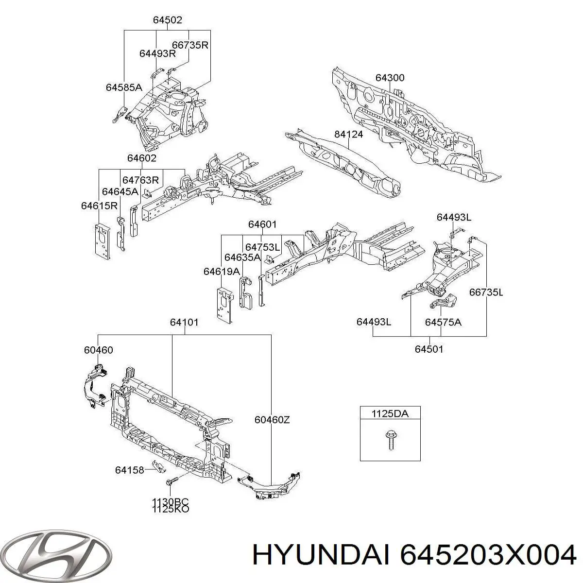  645203X004 Hyundai/Kia