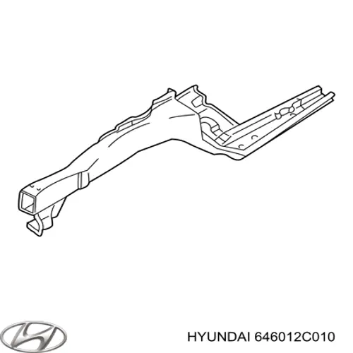 Лонжерон рами передній лівий Hyundai Coupe (GK) (Хендай Купе)