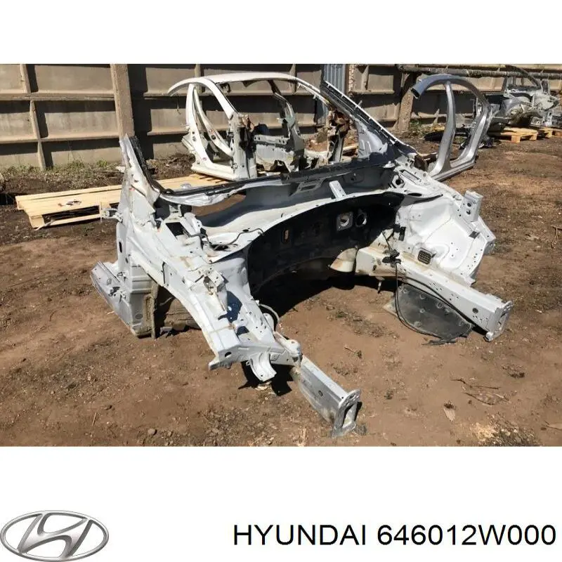 646012W000 Hyundai/Kia Лонжерон рами передній лівий