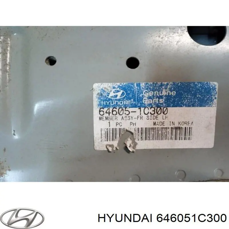 Лонжерон рами передній лівий Hyundai/Kia 646051C300 ціна, від 74.59 USD