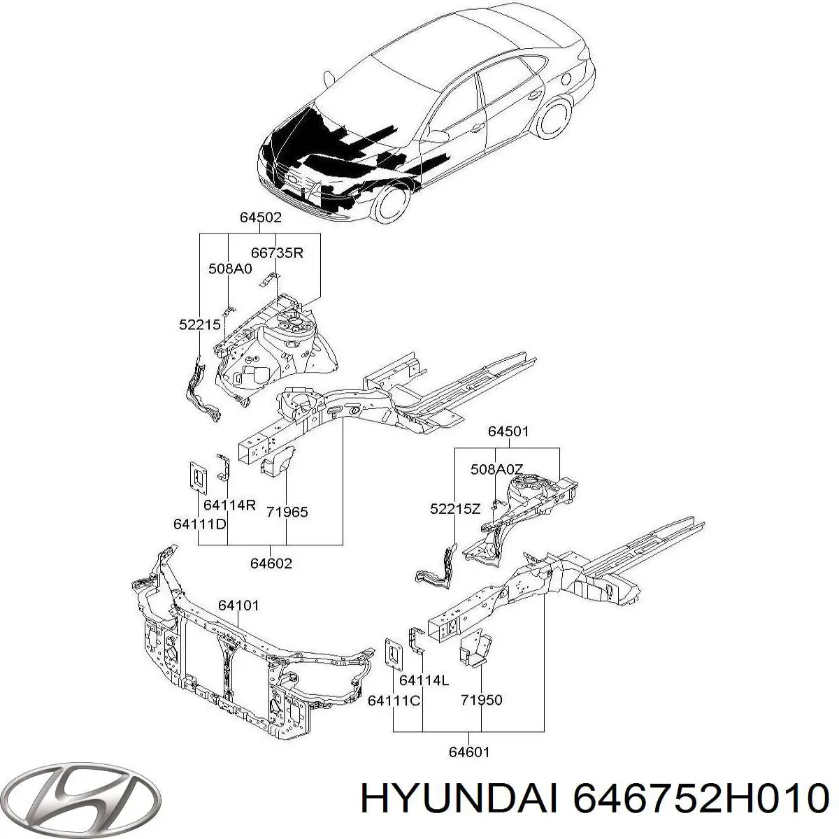  646752H010 Hyundai/Kia