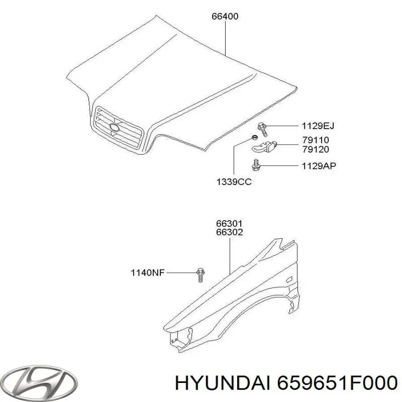 Hyundai/Kia 659651F000 ціна, від 84.39 USD