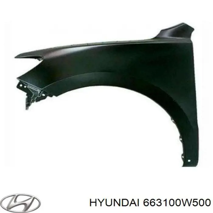 663100W500 Hyundai/Kia крило переднє ліве
