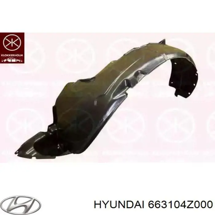 Купити 663104Z000 Hyundai/Kia Крило переднє ліве