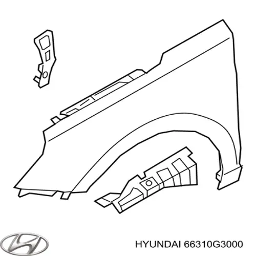 Крило переднє ліве Hyundai I30 (PD) (Хендай Ай 30)