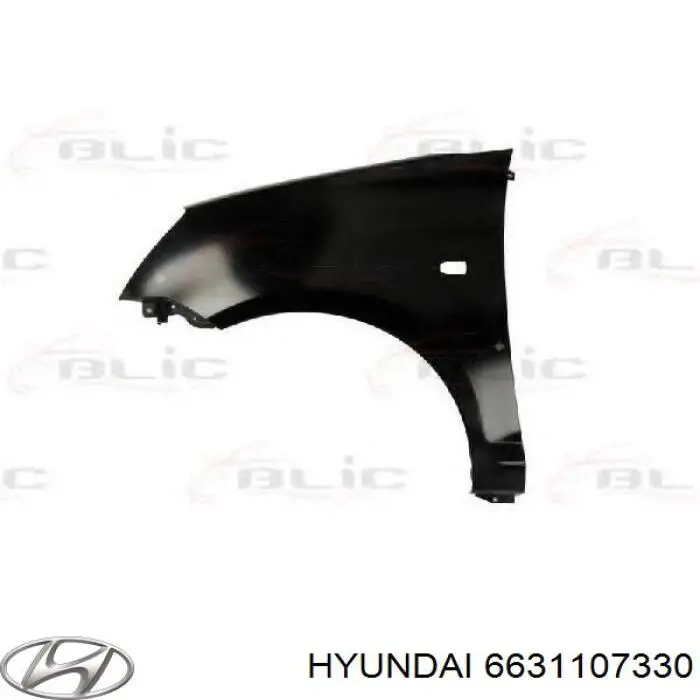 6631107330 Hyundai/Kia Переднє ліве крило