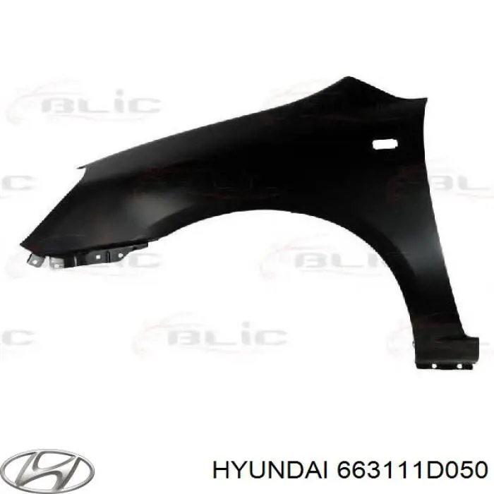 663111D050 Hyundai/Kia крило переднє ліве