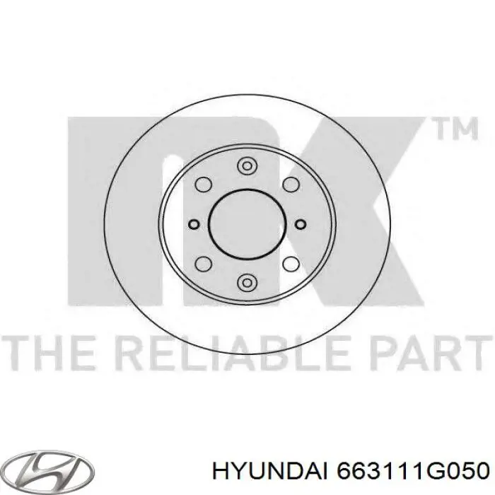 Бічна частина передня ліва Hyundai/Kia 663111G050