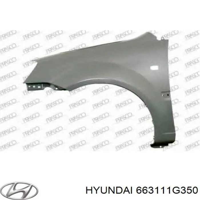 Ліве переднє крило FPS FP4013311 ціна, від 42.79 USD