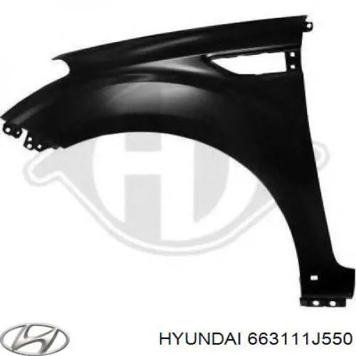 Купити 663111J550 Hyundai/Kia Крило переднє ліве