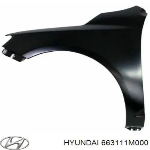 663111M000 Hyundai/Kia Переднє ліве крило