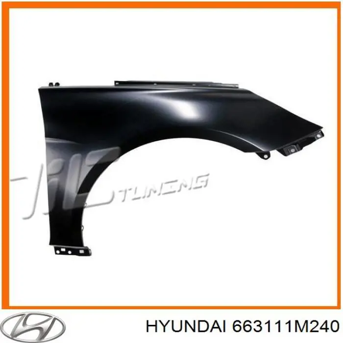 Крило переднє ліве 663111M240 Hyundai/Kia