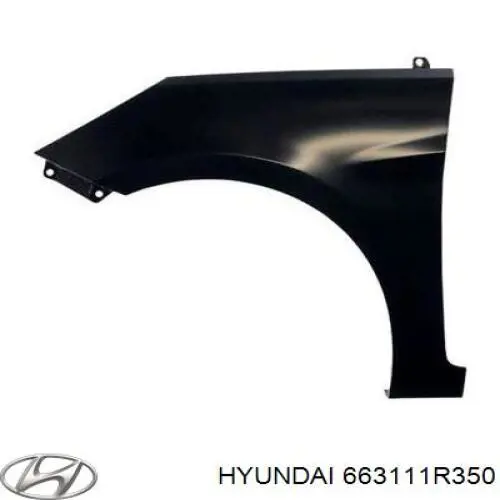 Крило переднє ліве 663111R350 Hyundai/Kia