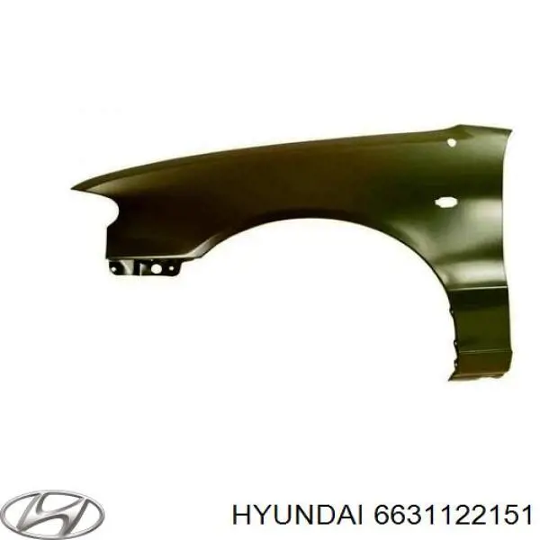 Купити 6631122151 Hyundai/Kia Крило переднє ліве