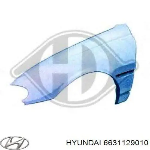 6631129010 Hyundai/Kia Переднє ліве крило