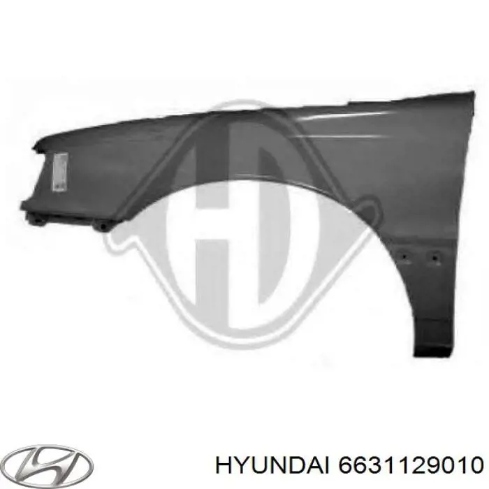 Купити 6631129010 Hyundai/Kia Крило переднє ліве