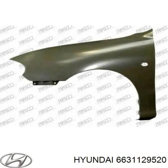 Крило переднє ліве Hyundai Lantra 2 (Хендай Лантра)