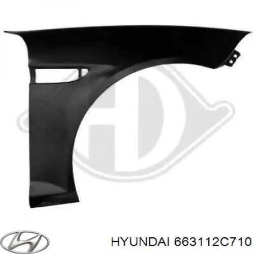 Крило переднє ліве Hyundai Coupe (GK) (Хендай Купе)