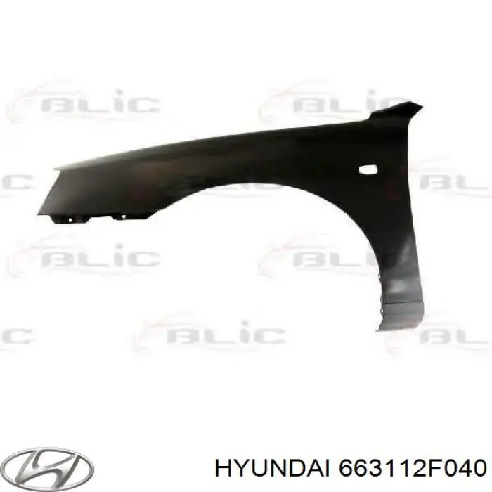 Купити 663112F040 Hyundai/Kia Крило переднє ліве
