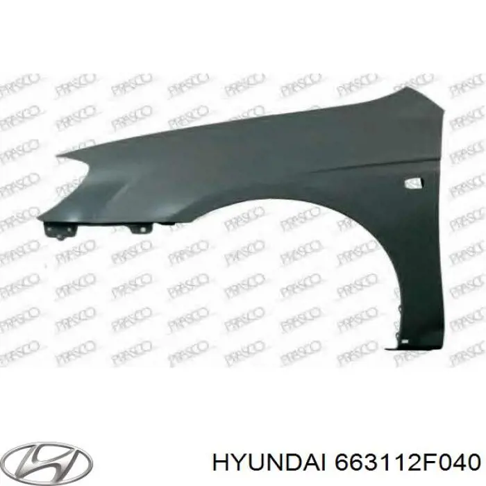 663112F040 Hyundai/Kia крило переднє ліве