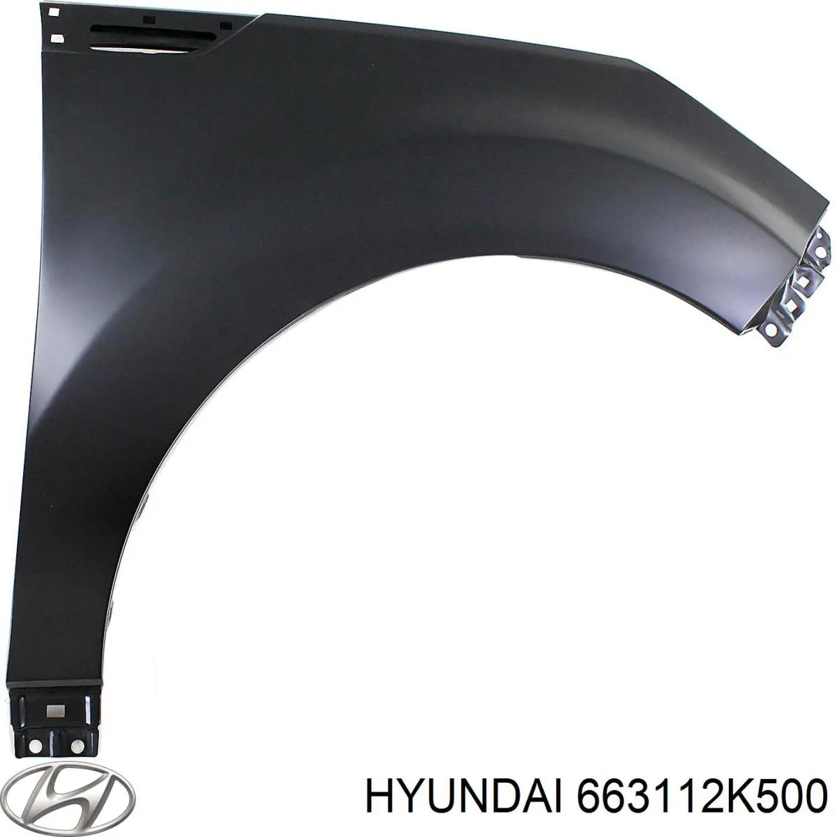663112K500 Hyundai/Kia крило переднє ліве