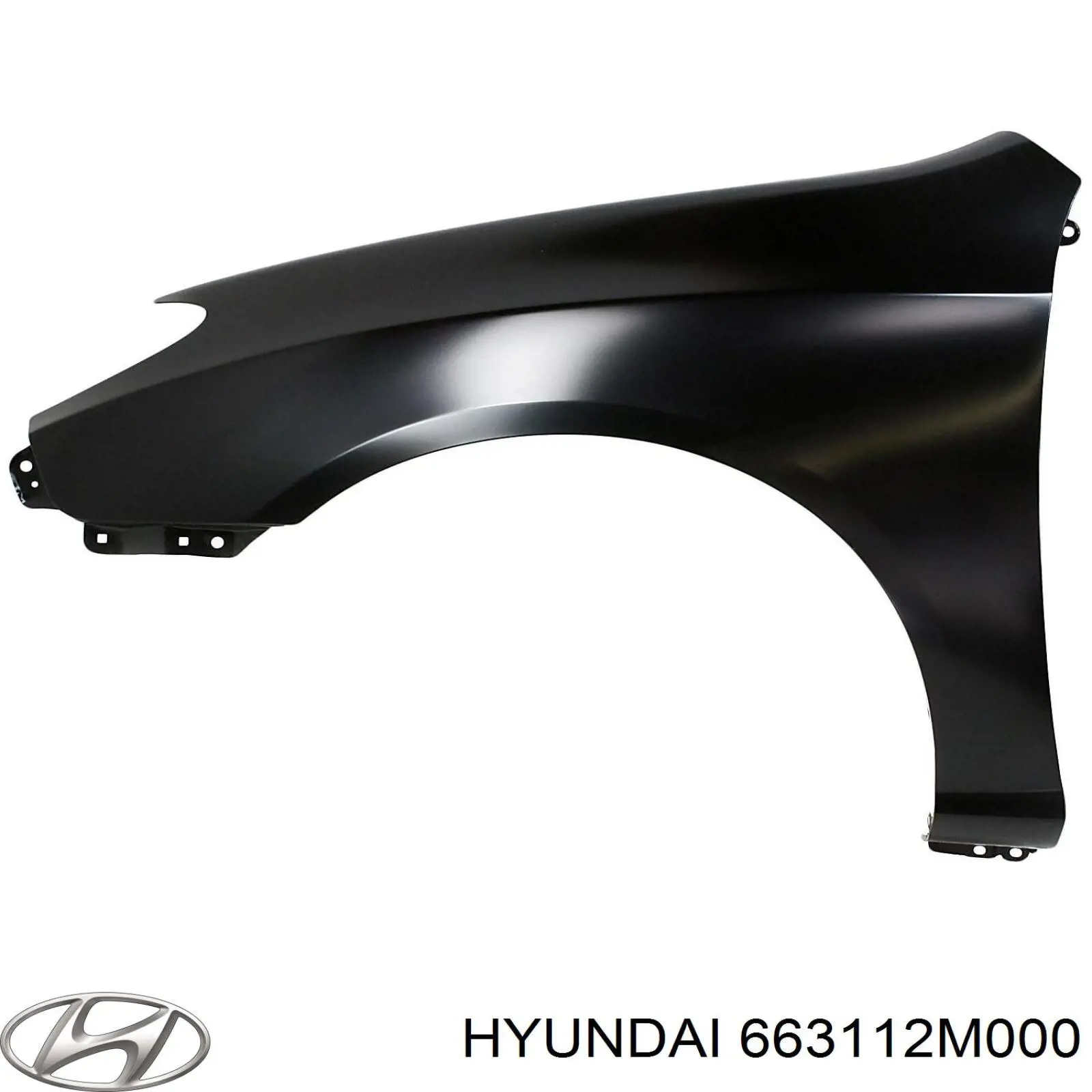 Ліве переднє крило Hyundai/Kia 663112M000 ціна, від 194.43 USD