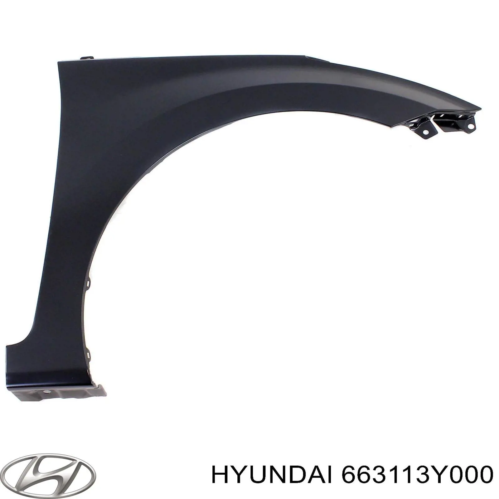 Ліве переднє крило Hyundai/Kia 663113Y000 ціна, від 86.80 USD