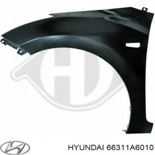 66311A6010 Hyundai/Kia крило переднє ліве