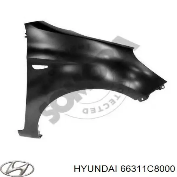 Крило переднє ліве Hyundai I20 ACTIVE (IB, GB) (Хендай Ай 20)